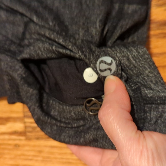 Dark grey tank with black ruffle detail - Picture 2 of 3